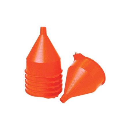 MILLER MFG Little Giant Orange 10-1/2 in. H Plastic 192 oz Funnel 100021